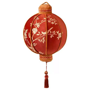 Chinoiserie Red Festive Chinese Style Throw Pillow - SinoCultural -- SJZBZ030A01