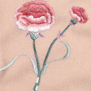 Handmade Suzhou Embroidery Wool Cashmere Scarf with Narcissus Flower 200x38cm - SinoCultural -- HYFSJ058-4