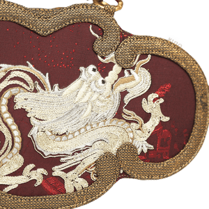 Ultra-Light Ruyi Loong Embroidery Handbag – Recycled Fabric with Hualuo Silk 205g - SinoCultural -- GD1211
