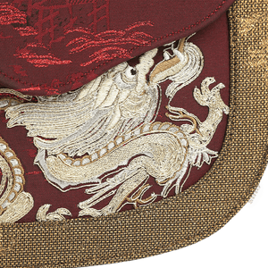 Ultra-Light Saddle Loong Embroidery Bag Recycled Fabric with Hualuo Silk 216g - SinoCultural -- GD1201