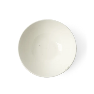 Top view of 4.75 inch Chinoiserie footed bowl, floral rim.