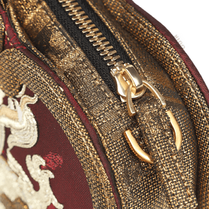 Ultra-Light Ruyi Loong Embroidery Handbag – Recycled Fabric with Hualuo Silk 205g - SinoCultural -- GD1211