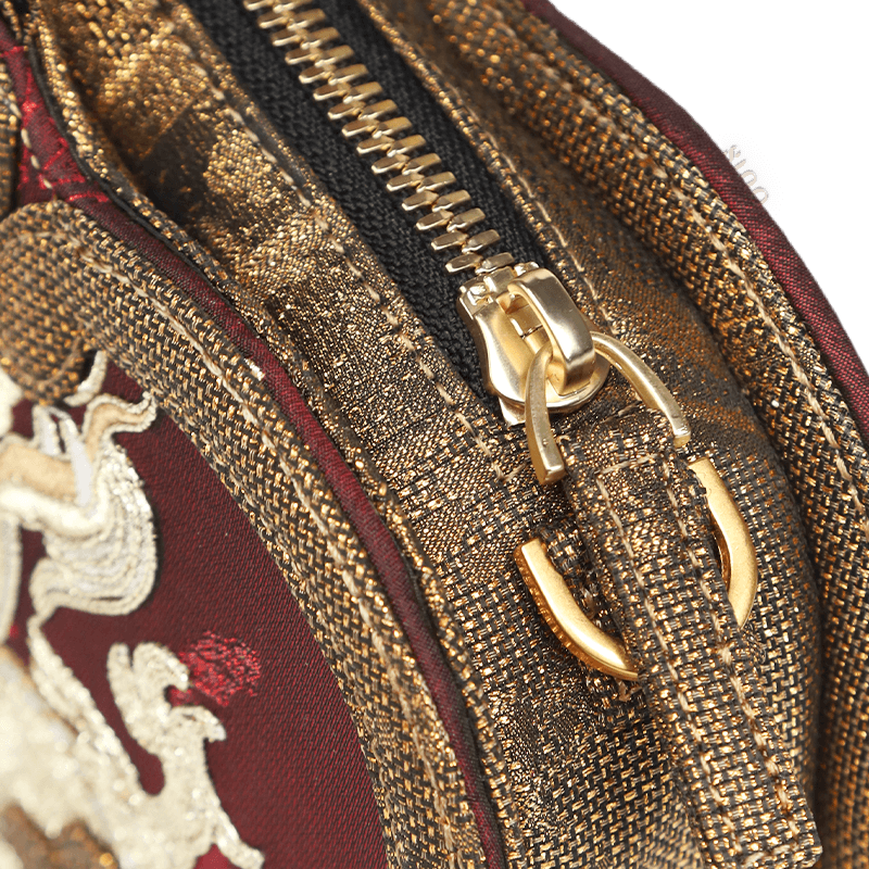 Ultra-Light Ruyi Loong Embroidery Handbag – Recycled Fabric with Hualuo Silk 205g - SinoCultural -- GD1211