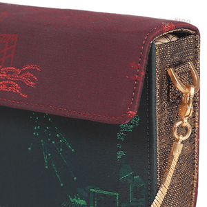 Ultra-Light Envelope Clutch Handbag Song Brocade in Recycled Fabric 133g - SinoCultural -- GD1209
