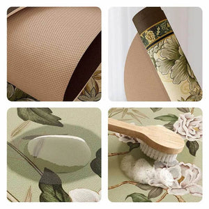 Chinoiserie Diatomite Absorbent Quick-Dry Non-Slip Round Coaster - SinoCultural -- TM053A16