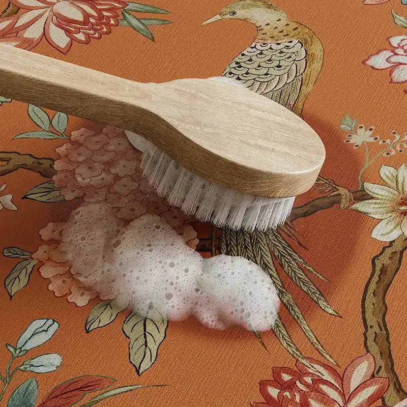 Chinoiserie Mountain Hydrangea Washer Dust Protection Mat - SinoCultural -- TM020A3446