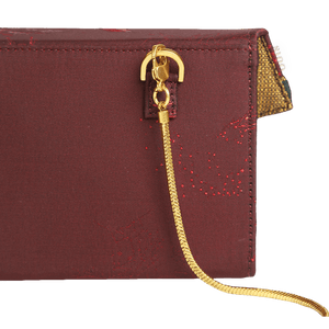 Ultra-Light Envelope Clutch Handbag in Recycled Fabric with Hualuo Silk 216g - SinoCultural -- GD1202