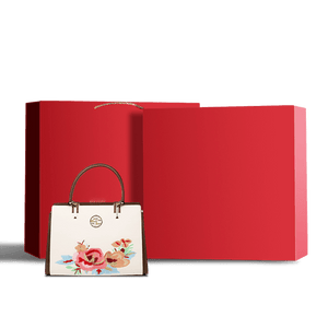 Embroidery Genuine Leather Floral Elegant Crossbody Bag - SinoCultural -- SC1754-A2
