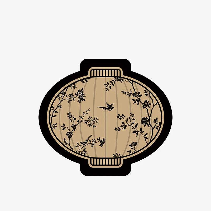 Chinoiserie Diatomite Absorbent Quick-Dry Non-Slip Round Coaster - SinoCultural -- TM054A12