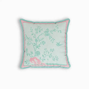 Chinoiserie Luxe Fresh Living Room Sofa Throw Pillow - SinoCultural -- SJZBZ063A