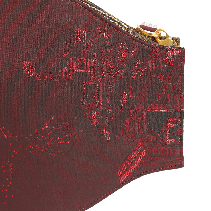 Ultra-Light Water Bottle-Shaped Song Brocade Vintage Style Crossbody Bag 164g - SinoCultural -- GD1204