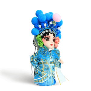 6-Inch Handmade Chinese Doll – Peking Opera Green Snake Collectible - SinoCultural -- QJ0607