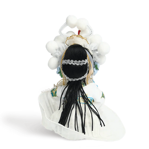 6-Inch Handmade Chinese Doll – Peking Opera Legendary White Snake Collectible - SinoCultural -- QJ0606