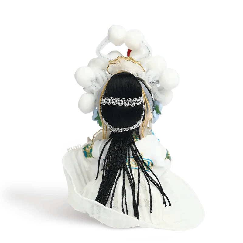6-Inch Handmade Chinese Doll – Peking Opera Legendary White Snake Collectible - SinoCultural -- QJ0606