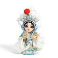 6-Inch Handmade Chinese Doll – Peking Opera Legendary White Snake Collectible - SinoCultural -- QJ0606