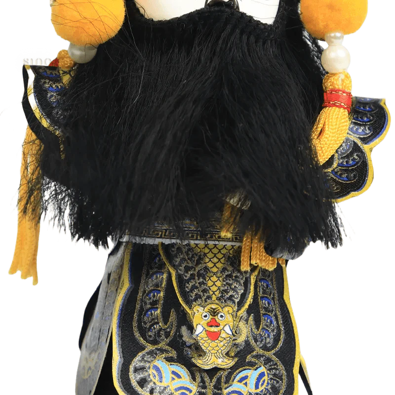6-Inch Handmade Xiang Yu Chinese Doll – Imposing Desk Accessory - SinoCultural -- QJ0611