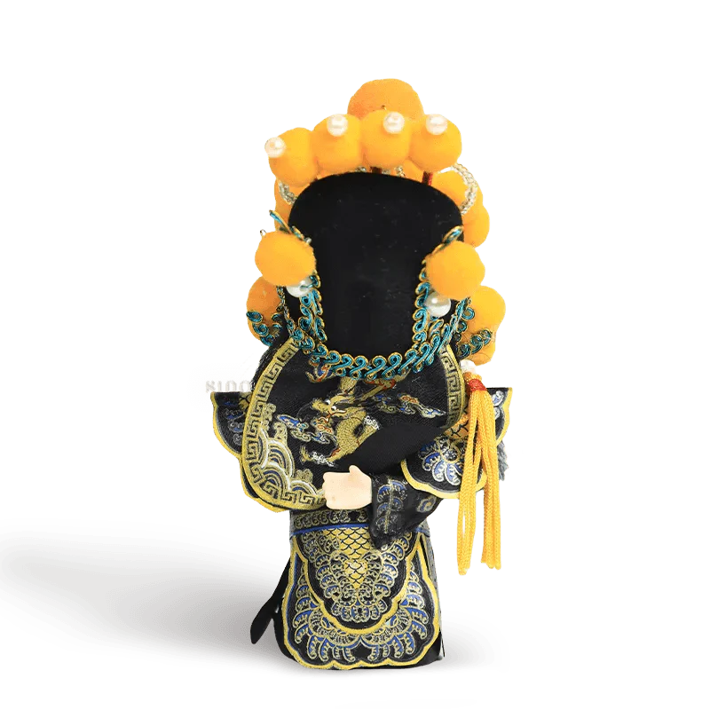 6-Inch Handmade Xiang Yu Chinese Doll – Imposing Desk Accessory - SinoCultural -- QJ0611