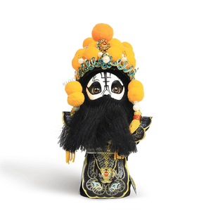 6-Inch Handmade Xiang Yu Chinese Doll – Imposing Desk Accessory - SinoCultural -- QJ0611