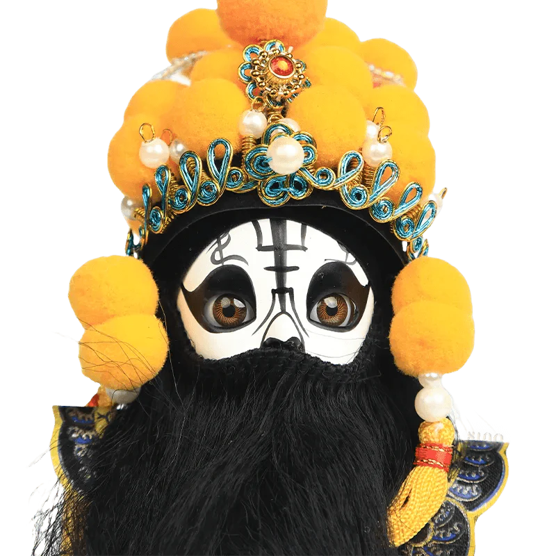 6-Inch Handmade Xiang Yu Chinese Doll – Imposing Desk Accessory - SinoCultural -- QJ0611