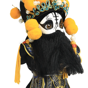 6-Inch Handmade Xiang Yu Chinese Doll – Imposing Desk Accessory - SinoCultural -- QJ0611