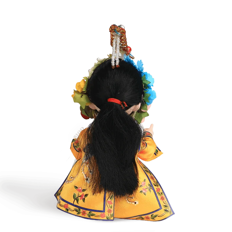 6-Inch Handmade Yu Ji Chinese Opera Doll – Elegant Desk Accessory - SinoCultural -- QJ0612