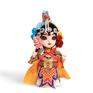 6-Inch Handmade Yu Ji Chinese Opera Doll – Elegant Desk Accessory - SinoCultural -- QJ0612