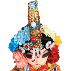6-Inch Handmade Yu Ji Chinese Opera Doll – Elegant Desk Accessory - SinoCultural -- QJ0612