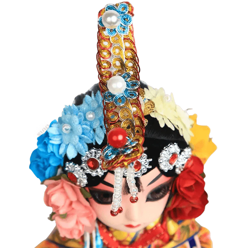 6-Inch Handmade Yu Ji Chinese Opera Doll – Elegant Desk Accessory - SinoCultural -- QJ0612