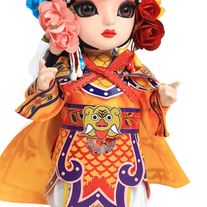 6-Inch Handmade Yu Ji Chinese Opera Doll – Elegant Desk Accessory - SinoCultural -- QJ0612