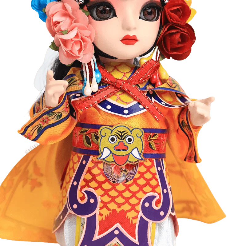 6-Inch Handmade Yu Ji Chinese Opera Doll – Elegant Desk Accessory - SinoCultural -- QJ0612