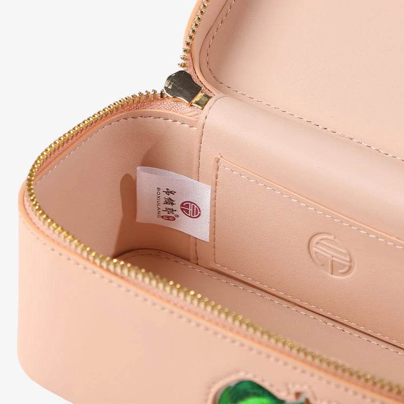 Sinocultural Handcrafted Embroidered Lychee Makeup Bag - SinoCultural -- BXW06WCS189A02
