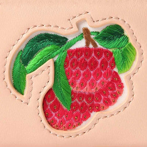 Sinocultural Handcrafted Embroidered Lychee Makeup Bag - SinoCultural -- BXW06WCS189A02