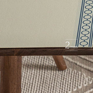 Chinoiserie Elegant High-end Floral Rectangular Leather Table Placemat - SinoCultural -- TM041A6060