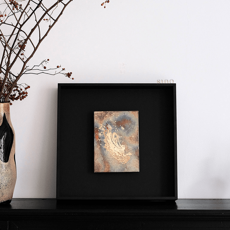 Intangible Heritage Dunhuang Foil Burning Handcrafted Wall Art - SinoCultural -- JN1105-A1