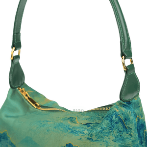 Xiangyunsha Silk Mulberry Silk Vintage Shoulder Bag - SinoCultural -- YSY1002Q