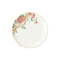 8’’ Chinoiserie bone china round dinner plate with floral design.