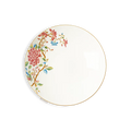 8.25’’ Chinoiserie bone china round salad plate, front view.