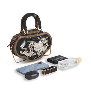 Ruyi Loong Embroidered Tote Bag – Ultra-Light 205g,Recycled Fabric & Hualuo Silk - SinoCultural -- GD1210