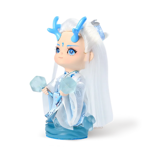 Left side view of 9-inch Ao Bing Dragon Prince doll.