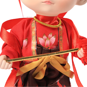 Body details of 9-inch Nezha doll (fabric and patterns).