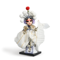9-Inch Handmade Chinese Doll – Peking Opera Legendary White Snake Collectible - SinoCultural -- XJP0903