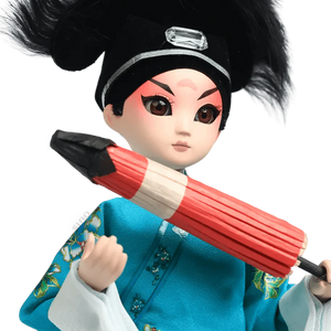 9-Inch Handmade Chinese Doll – Peking Opera Xu Xian (Young Scholar) Collectible - SinoCultural -- XJP0905