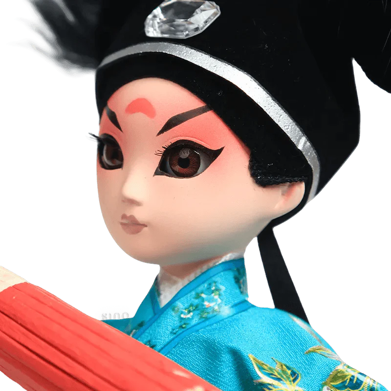 9-Inch Handmade Chinese Doll – Peking Opera Xu Xian (Young Scholar) Collectible - SinoCultural -- XJP0905