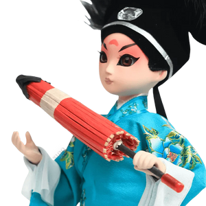 9-Inch Handmade Chinese Doll – Peking Opera Xu Xian (Young Scholar) Collectible - SinoCultural -- XJP0905