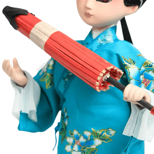 9-Inch Handmade Chinese Doll – Peking Opera Xu Xian (Young Scholar) Collectible - SinoCultural -- XJP0905