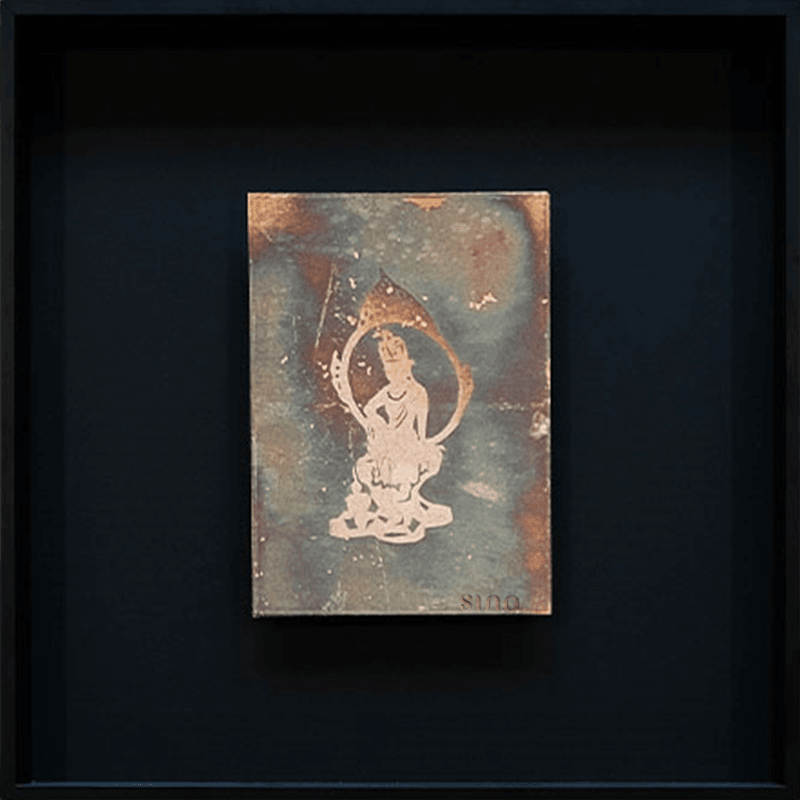 Intangible Heritage Dunhuang Foil Burning Handcrafted Wall Art - SinoCultural -- JN1105-A1