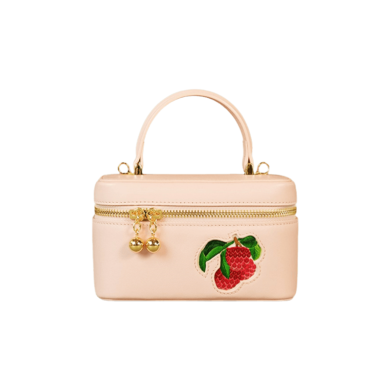 Sinocultural Handcrafted Embroidered Lychee Makeup Bag - SinoCultural -- BXW06WCS189A02