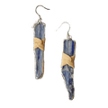 Blue Crystal Dangle Earrings - Lunar Sea Chinese Style Jewelry - SinoCultural -- ZBXK-A2-0237