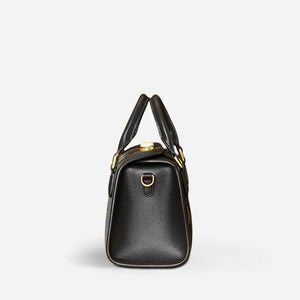 Brocade Boston Black Bag Butterfly Designer Women Handbag - SinoCultural -- JD170615-1