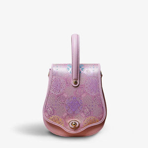 Brocade Jacquard Butterfly Designer Saddle Bag - SinoCultural -- P1206260402LP-1